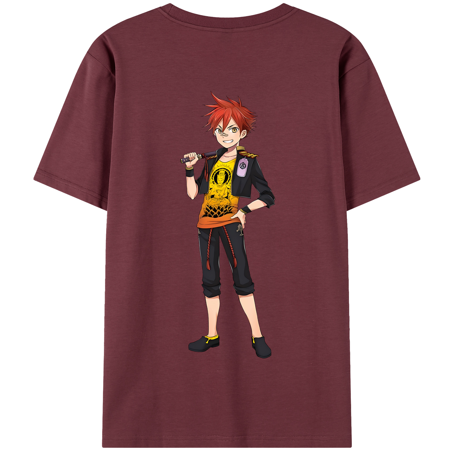（画像用） 刀剣乱舞 Touken Ranbu 綿100％半袖Tシャツ（背面プリント）